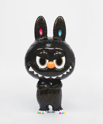Cowawa ZWA (Black Gliter) by kasing lung x how2work hk Art Toy Figure Labubu Universe Collectible