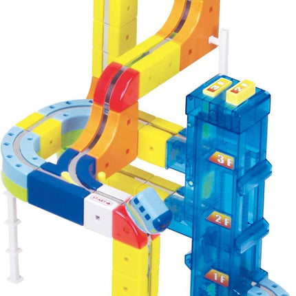 Sunsmile Rail Cube Elevator Set Puzzle Blocks Japan Educational Toy Kids Gift - Picks Japan