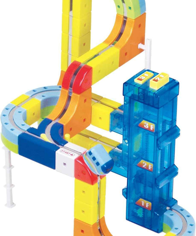 Sunsmile Rail Cube Elevator Set Puzzle Blocks Japan Educational Toy Kids Gift - Picks Japan