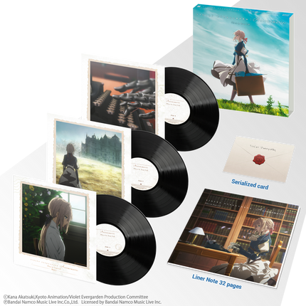 Violet Evergarden Original Soundtrack Deluxe Edition 3LP Vinyl Box Set | Evan Call | Numbered Limited Edition