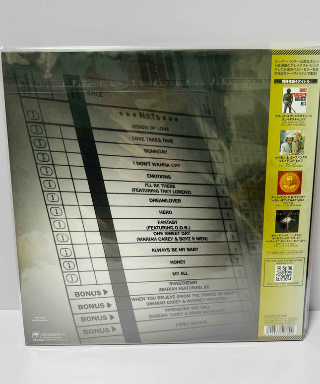 Mariah Carey The Ones Japan Pressing Clear Vinyl 2LP Record with OBI - Picks Japan