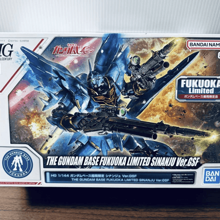 The Gundam Base Fukuoka Limited HG Sinanju Ver.GSF 1/144 Plastic Model Kit - Picks Japan