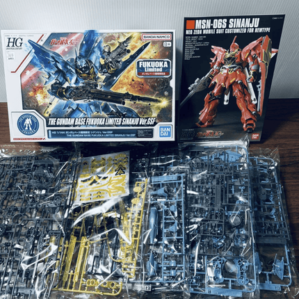 The Gundam Base Fukuoka Limited HG Sinanju Ver.GSF 1/144 Plastic Model Kit - Picks Japan