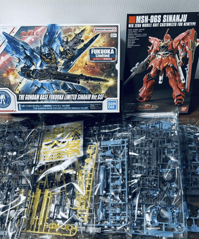 The Gundam Base Fukuoka Limited HG Sinanju Ver.GSF 1/144 Plastic Model Kit - Picks Japan