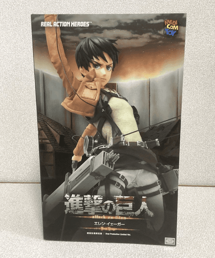 Real Action Heroes Attack On Titan Eren Yeager 1/6 Scale Action Figure Unopened - Picks Japan