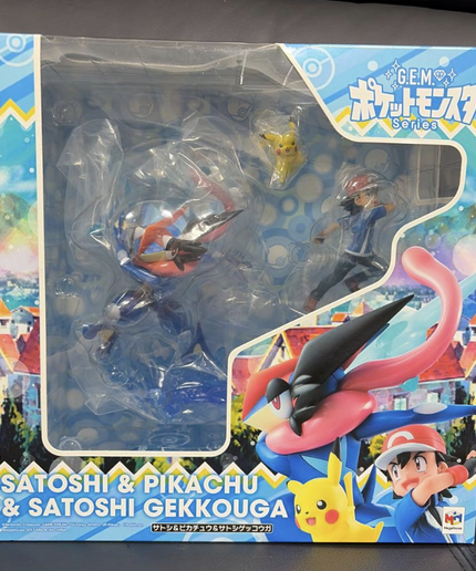 G.E.M. POCKET MONSTERS Pokémon SATOSHI Ash PIKACHU GEKKOUGA Greninja Figure