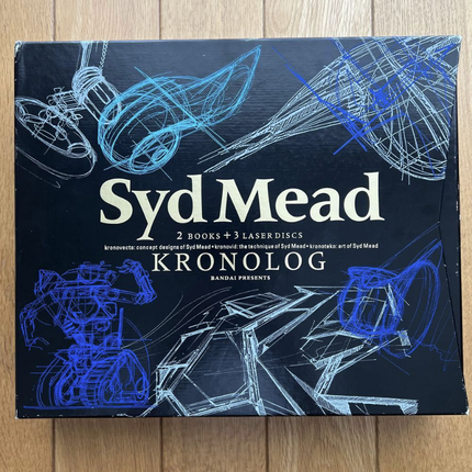 Syd Mead KRONOLOG Art Book and Laserdisc Box Set Complete Japan