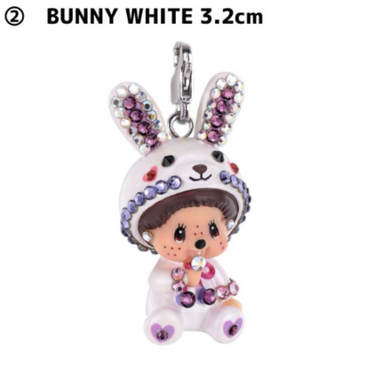Monchhichi x Swarovski Necklace – White Bunny Charm