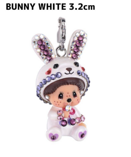 Monchhichi x Swarovski Necklace – White Bunny Charm