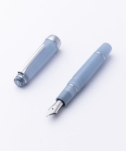 Sailor Hachimonjiya Ginzan Snow Gray Fountain Pen 21K Nib MF