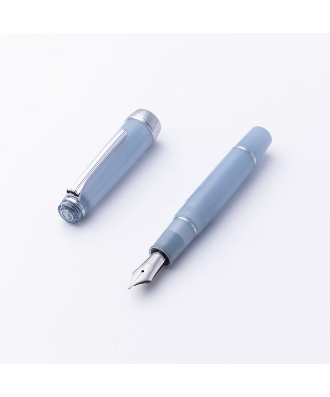 Sailor Hachimonjiya Ginzan Snow Gray Fountain Pen 21K Nib MF