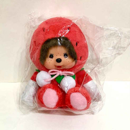 Local Monchhichi Fukuoka Amaou Strawberry S size Plush Doll Japan Limited - Picks Japan
