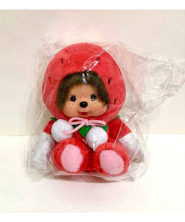 Local Monchhichi Fukuoka Amaou Strawberry S size Plush Doll Japan Limited - Picks Japan