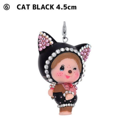 Monchhichi x Swarovski Necklace – Black Cat Charm