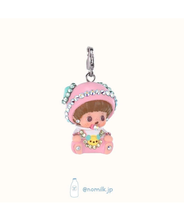 Monchhichi Swarovski Pink Baby Necklace – Japan