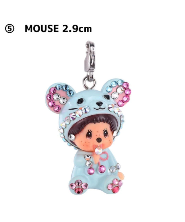 Monchhichi x Swarovski Mouse Necklace – Blue Charm