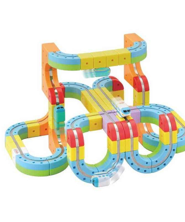 Sunsmile Rail Cube Deluxe Set Puzzle Blocks Japan Educational Toy Kids Gift - Picks Japan